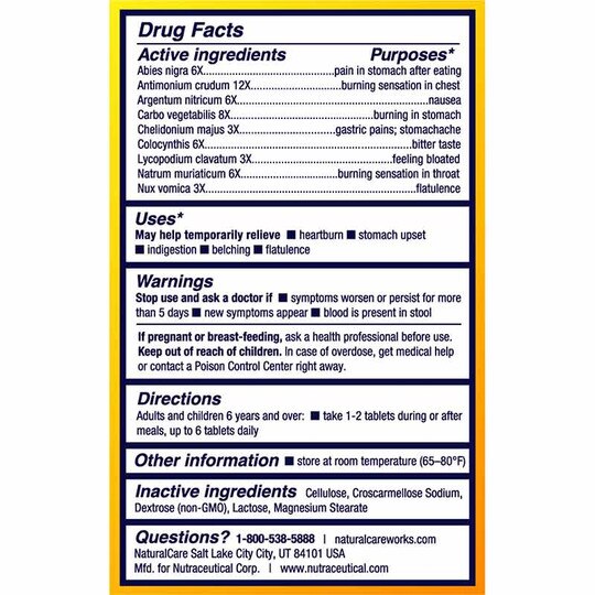 RefluxAway Tablets, 60 Tablets, NC