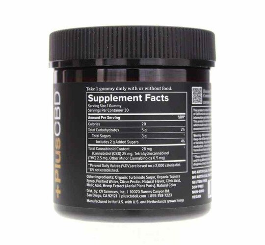 Reserve CBD Gummies 25 Mg, 30 Gummies, PCBD