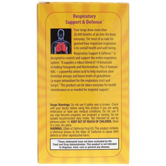 Respiratory Support & Defense, 60 Tablets, NSE