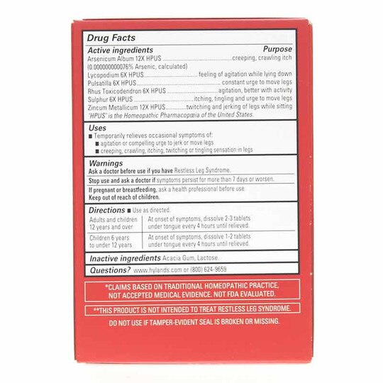 Restful Legs Homeopathic, 50 Tablets, HYL