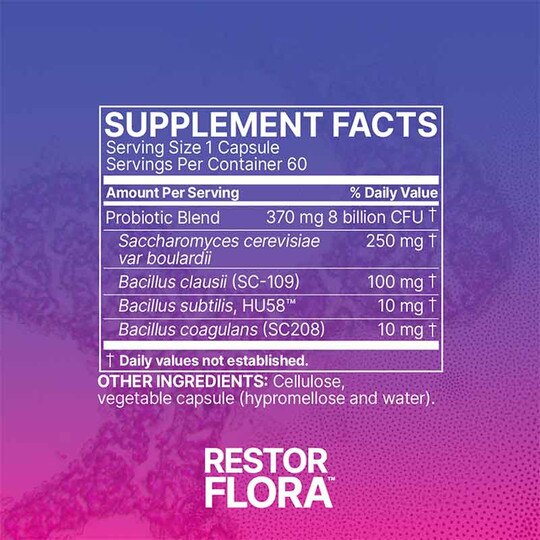 RestorFlora, 60 Capsules, MCBL