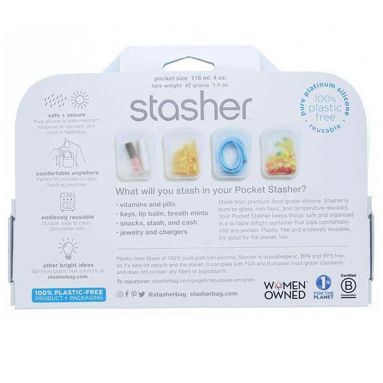Reusable Silicone Pocket Bag 2 Pack, STR