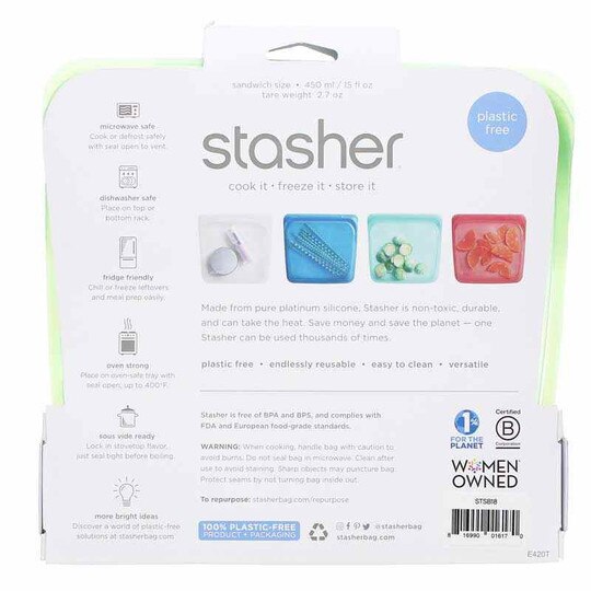 Reusable Silicone Sandwich Bag, STR