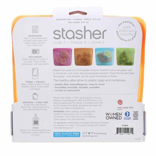 Reusable Silicone Sandwich Bag, STR