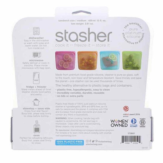 Reusable Silicone Sandwich Bag, STR