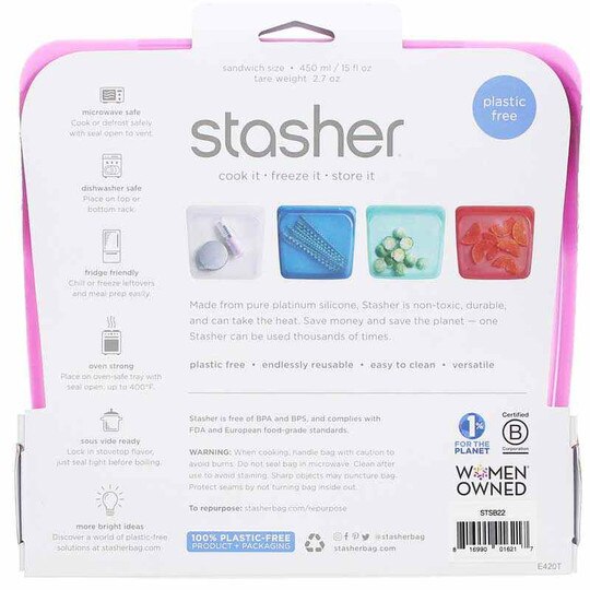 Reusable Silicone Sandwich Bag, STR