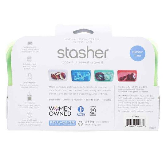 Reusable Silicone Snack Bag, STR