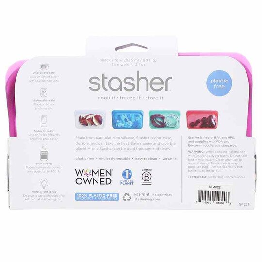 Reusable Silicone Snack Bag, STR