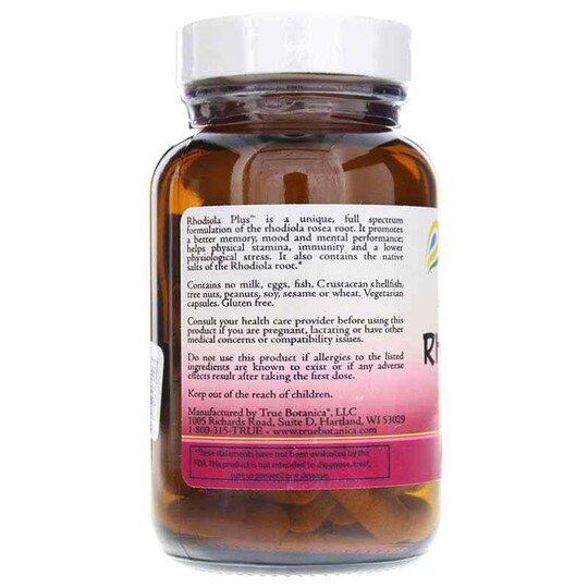 Rhodiola Plus, 60 Capsules, TBTN