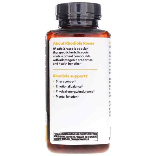 Rhodiola Root 600 Mg, 60 Veg Capsules, LSE