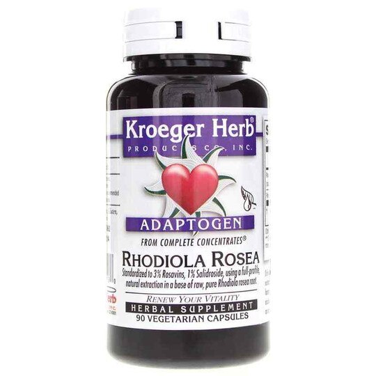 Rhodiola Rosea Complete Concentrate, 90 Veg Capsules, KRH