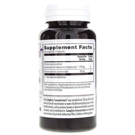 Rhodiola Rosea Complete Concentrate, 90 Veg Capsules, KRH