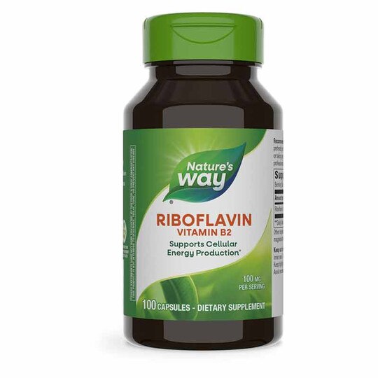Riboflavin Vitamin B2 100 Mg, 100 Capsules, NWA