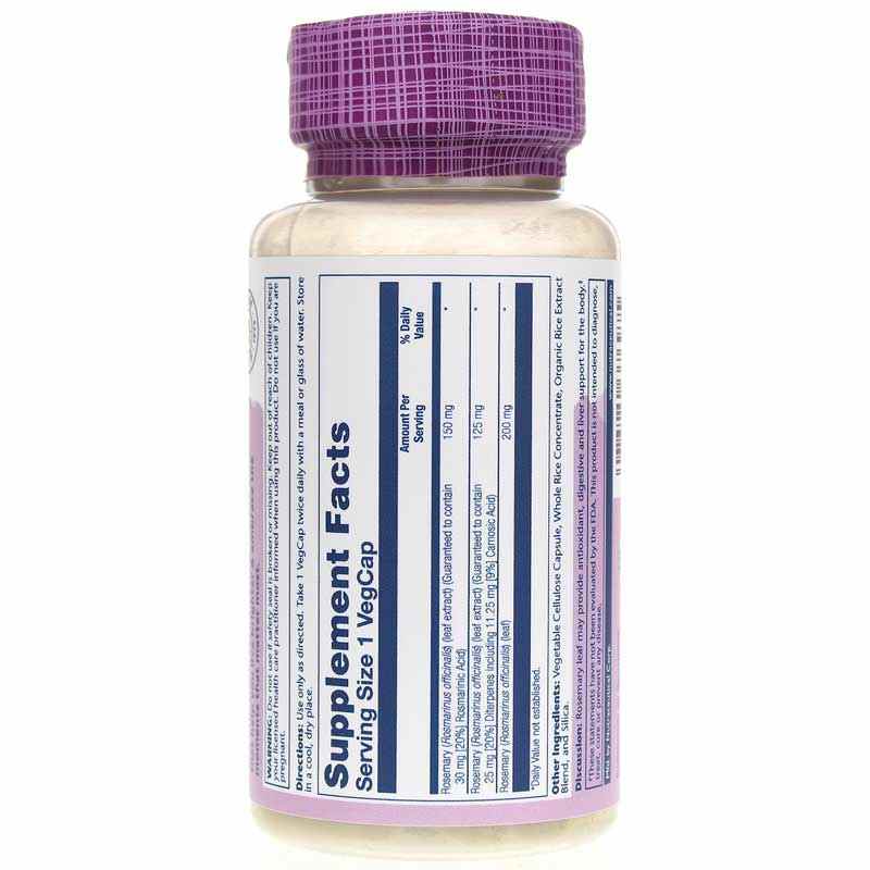 Rosemary Leaf Extract 275 Mg, Solaray