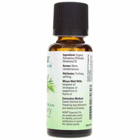 Rosemary Organic Essential Oil, 1 Oz, NOW