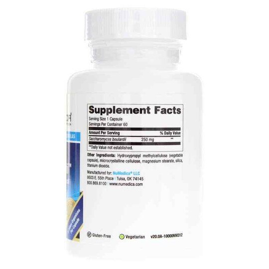 SacBoulardii Saccharomyces boulardii, 60 Veg Capsules, NUM