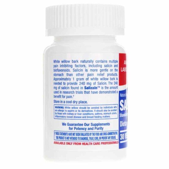 Salizain White Willow Bark, 30 Veg Tablets, ANL