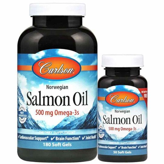 Salmon Oil 500 Mg Omega3s Bonus Pack, Carlson Labs