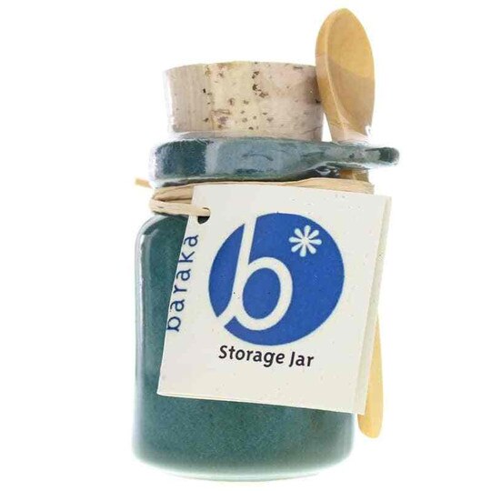 Salt Jar Ceramic with Wooden Spoon, BKA