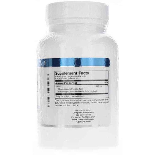 SAM-e 200 Mg, 60 Veg Capsules, DGL