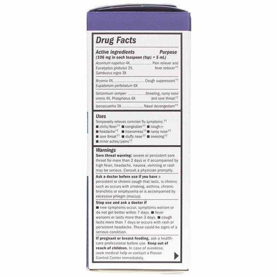 Sambucus Alpha CF FluCare Syrup, 4 Oz, NWA