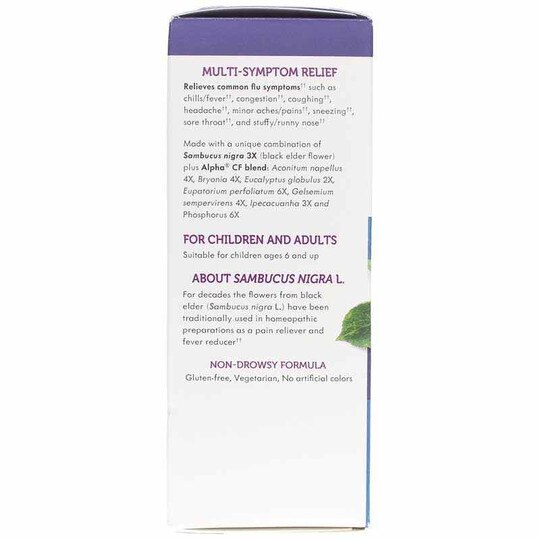 Sambucus Alpha CF FluCare Syrup, 4 Oz, NWA
