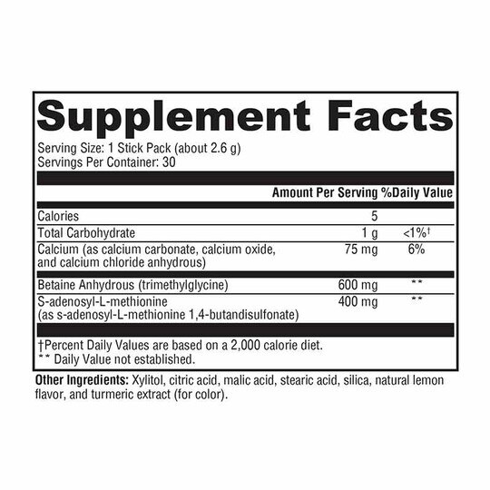 SAMe & TMG Lemon Flavor, 30 Stick(s), XYM