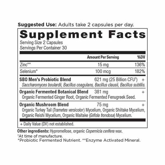 SBO Probiotics Men's, 60 Capsules, ANN