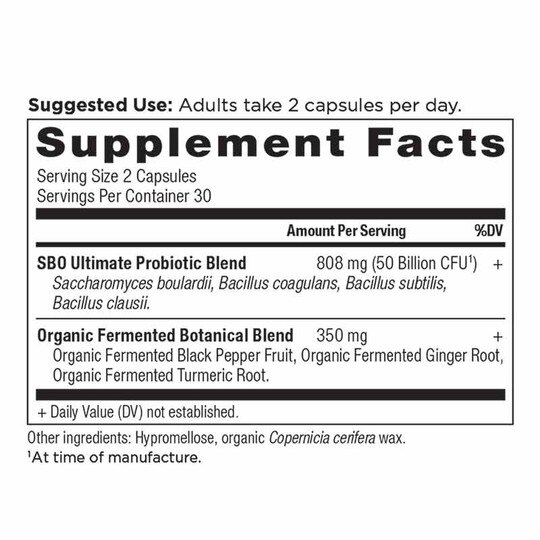 SBO Probiotics Ultimate, 60 Capsules, ANN