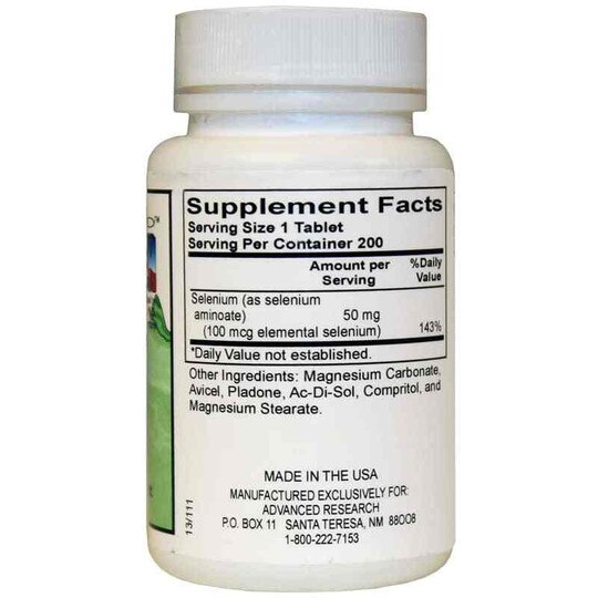 Selenium 100 Mcg, 200 Tablets, ADR