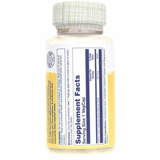 Selenium 200 Mcg, 100 Veg Capsules, SLR
