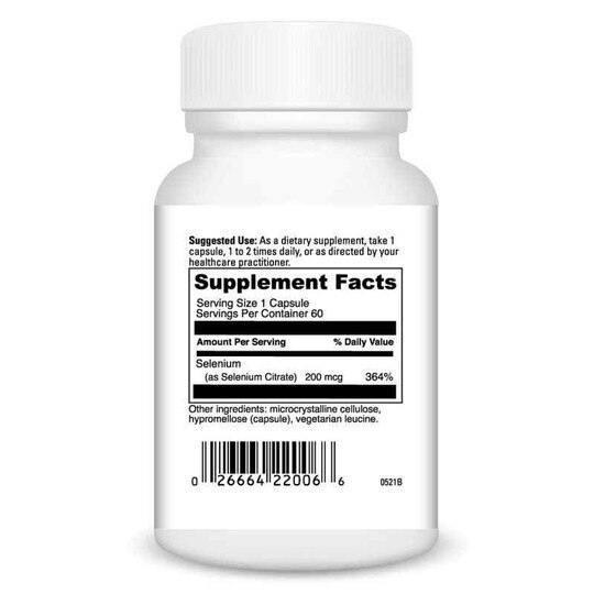 Selenium Citrate, 60 Capsules, DL