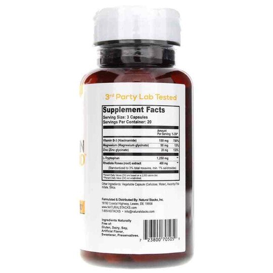 Serotonin Brain Food, 60 Veg Capsules, NSK