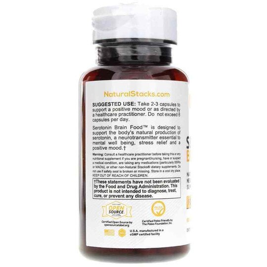 Serotonin Brain Food, 60 Veg Capsules, NSK