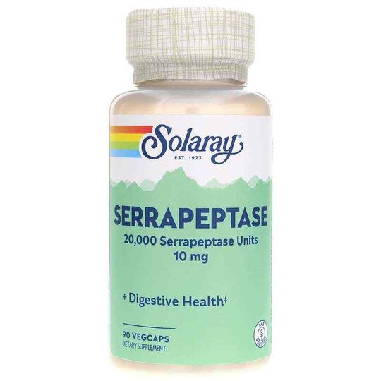 Serrapeptase 10 Mg, 90 Enteric Coated Veg Capsules, SLR