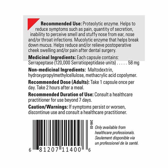 Serrapeptase, 60 Capsules, BIMD