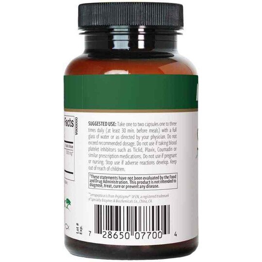 Serrapeptase, 120 Veg Capsules, NTX