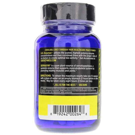 Serraxym Systemic Enzyme, 93 Veg Capsules, USE