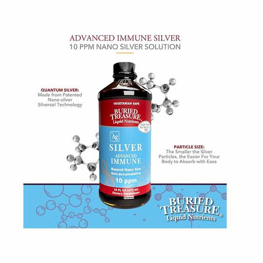 Silver Advanced Immune 10 PPM, 16 Oz, BTN