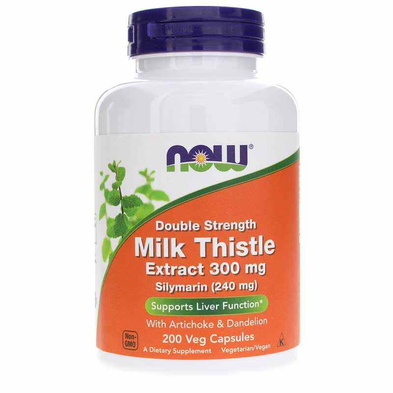 Silymarin Milk Thistle Extract 300 Mg Double Strength, NOW Foods