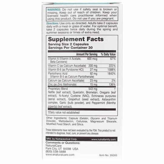 SinuFix Sinus Support Capsules, 60 Capsules, NC