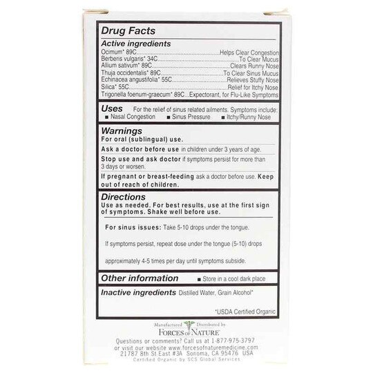 Sinus Maximum Strength, .34 Oz, FON