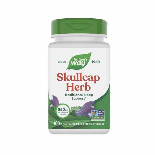Skullcap Herb, 100 Veg Capsules, NWA