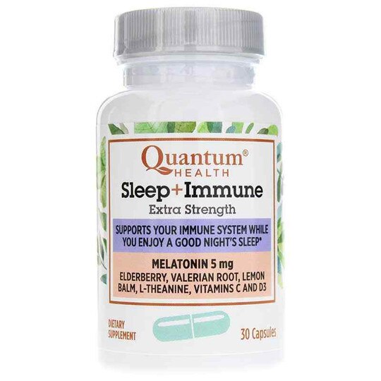 Sleep + Immune Extra Strength with 5 Mg Melatonin, 30 Capsules, QHT