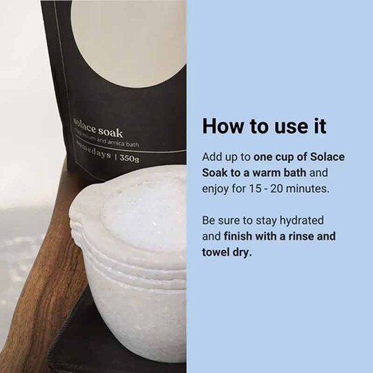 Solace Soak Magnesium & Arnica Bath, 350 Grams, SDY