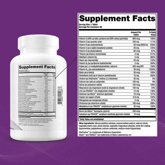 Solo Multivitamin & MIneral, 90 Tablets, THGX