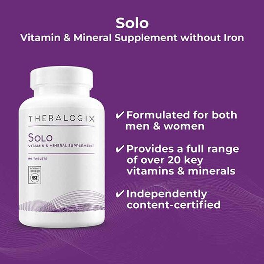 Solo Multivitamin & MIneral, 90 Tablets, THGX