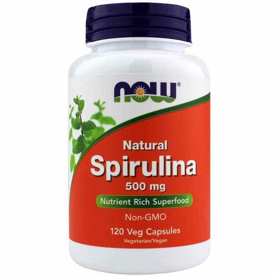 Spirulina 500 Mg, 120 Veg Capsules, NOW