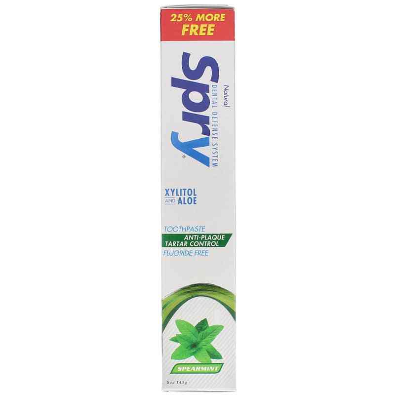 Spry Xylitol Toothpaste Fluoride Free, Xlear