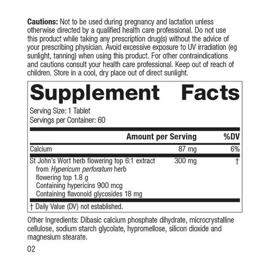 St. John's Wort 1.8g, 60 Tablets, SP